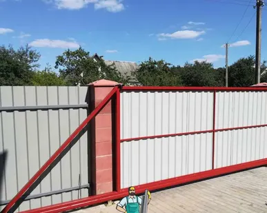 фото Откатные ворота(по вашим размерам) и в наличии.