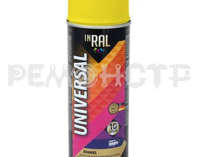 фото Эмаль аэрозоль 0,4л (39, желтый)  INRAL_UNIVERSAL_ENAMEL (12) зз П