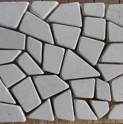 Фото №0 «Мозаика» галтованная белая