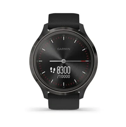 Фото №0 Часы Garmin Vivomove 3 черные с черным силиконовым ремешком