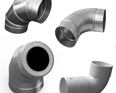 фото Отвод круглый ОK 90° Ø1120 AISI 430 0,7 мм с резьбовым уплотнением