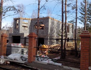 фото Строительство из блока и кирпича