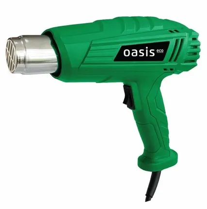 Фото №0 Фен строительный Oasis TG-20 Eco New, 2000Вт, 350-600 град., 2 насадки
