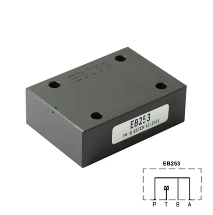 Фото №0 EB253 - Плита-заглушка, CETOP 03, P-A-B- соединены, Т-заглушен