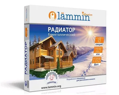 фото Радиатор биметаллический Lammin PREMIUM BM-500/80 Ламмин Премиум