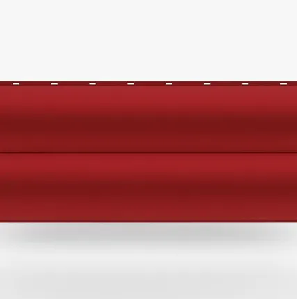 Фото №0 Сайдинг Металлический сайдинг «Бревно» Premium, 0.5 мм RAL 3020, Алый