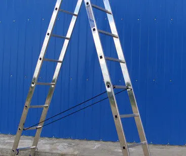 фото Лестница-Стремянка 2 секции по 6 ступеней Высота макс. 252 см.