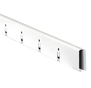 фото U-профиль продольный Эконом 3306 2400мм, ячейка 50*50мм, Белый матовый Cesal (Альконпласт)