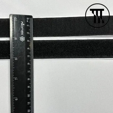 Фото №0 Липучка клеевая, цв. Черный, шир. 2,5 см