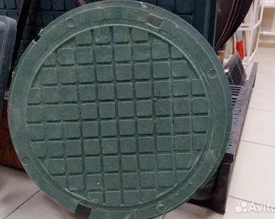 фото Люк канализационный малый садовый д-460мм h60