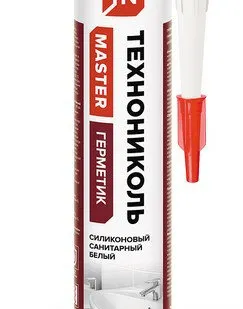 фото Герметик ТЕХНОНИКОЛЬ санитарный силиконовый белый 280 мл./шт