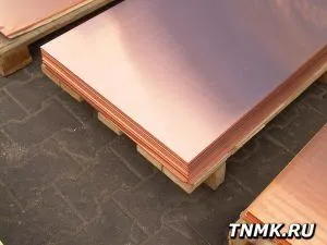 фото Лист медный 0.8х600х1500 мм ГОСТ 495-92 М1 М1Т М1М
