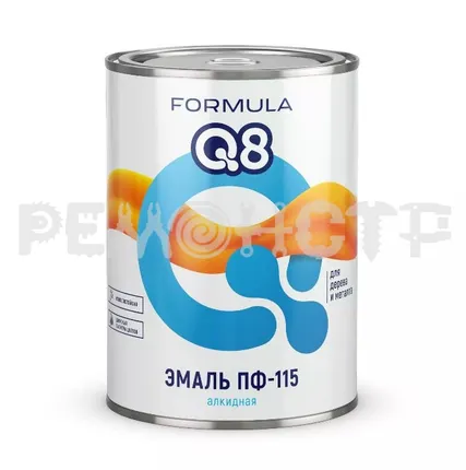 Фото №0 Эмаль ПФ-115  0,9кг серая FORMULA Q8 (14/700) П