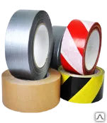 фото Лента сигнальная красно-белая 50х100