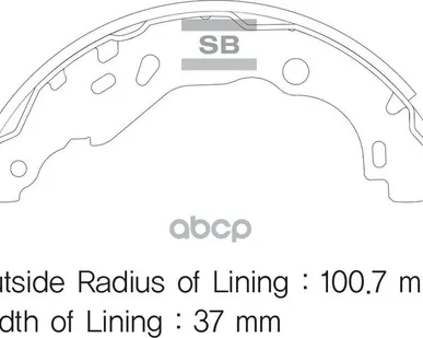 фото SA177 SANGSIN BRAKE Колодки тормозн. барабан. Clio 98- Sangsin brake арт. SA177