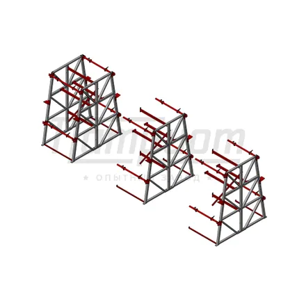 Фото №2 Сдвоенный стеллаж для кабеля СК2 2,3-2
