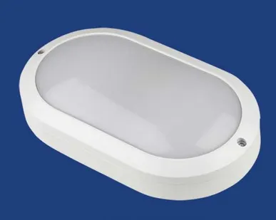 фото Светильник ULW-K12A 10W/5000K IP54 WHITE Светильник светодиодный влагозащищенный. Овал. Белый свет (5000K). 1200Лм. Корпус белый. ТМ Uniel.