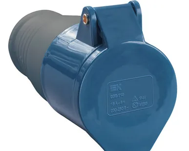 фото Розетка переносная силовая 32A, 2P+E, 230V, IP44 ССИ-223 PSR21-032-3 IEK (ИЭК)