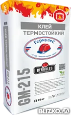 фото Клей термостойкий для печей и каминов ГЕРКУЛЕС GM- 215  (12кг)