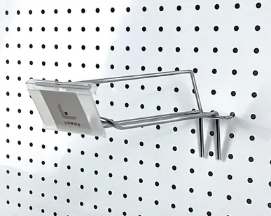 фото Крючок двойной с ценникодержателем L=200мм, d=4,8мм, шаг 50мм, хром