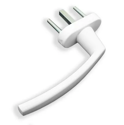 Фото №0 Ручка для пластиковых окон Плутон (Виктория) белая 8-ми позиционная