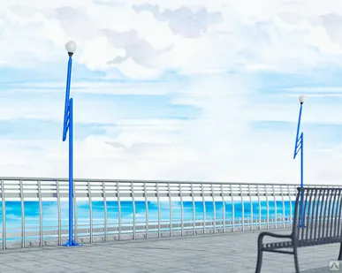 фото Опора декоративная «1М-Молния»