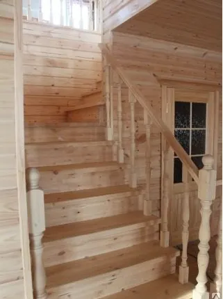 Фото №0 Лестница деревянная