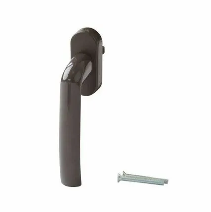 Фото №0 Ручка оконная Internika Kronos, 37 мм, коричневая, 2 винта