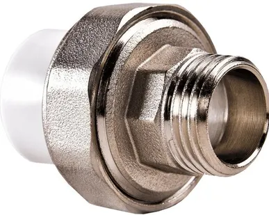 фото Муфта полипропиленовая РВК разъемная (американка) 25 мм х 3/4 НР(ш) (020570)