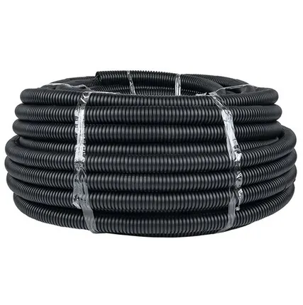 Фото №0 EKF Труба гофр. ПНД с протяжкой d32 мм (25 м) черная EKF-Plast