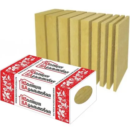 Фото №0 Изба Вент Фасад 80 кг/куб.м 1000*600*100 мм/2,4 кв.м/0,24 куб.м/4 плиты