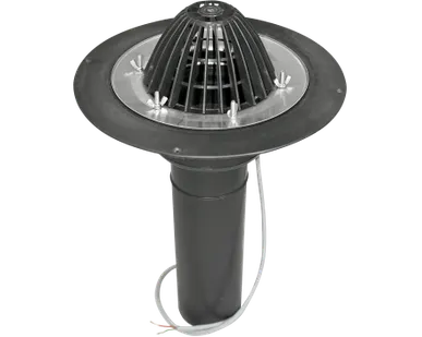 фото Воронка Технониколь с обжимным фланцем обогреваемая 110*450