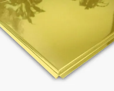 фото Кассетный потолок алюминиевый АР600А6 цвет золото Албес