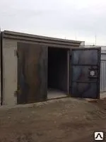 Фото №0 Железобетонный гараж с воротами 4мм с обрамлением с металлическим лючком.