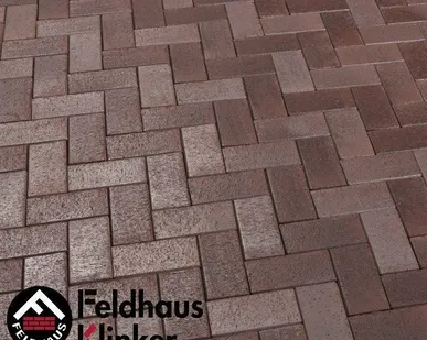 фото Брусчатка тротуарная клинкерная Feldhaus Klinker P409SKF gala ferrum