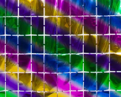 фото Занавес Прямоугольники, Радужный, Градиент, 100*200 см, 1 шт.