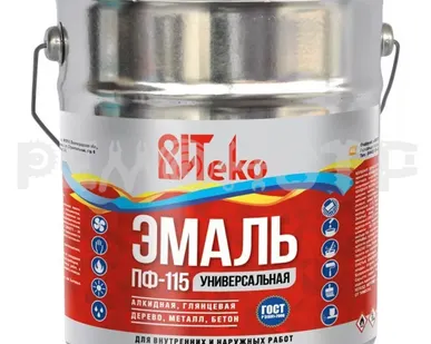 фото Эмаль ПФ-115 10кг зеленая ВИТЕКО (1) П