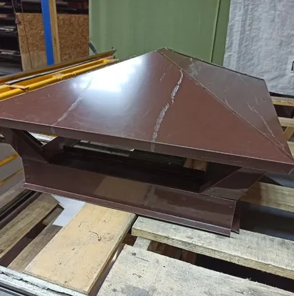 Фото №0 Колпак дымоходный RAL8017