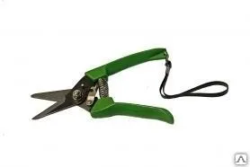 фото Секатор "эконом" с проволочной пружиной, прямые лезвия КЕДР 004-0828