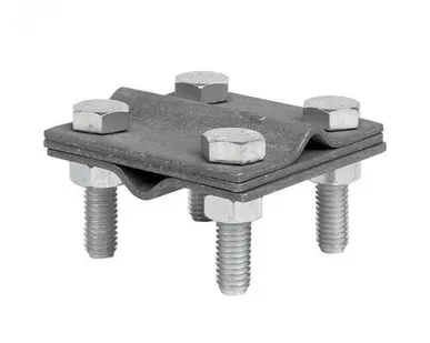 фото Соединитель крестовидный "прут-прут" с тремя пластинами (РФ)