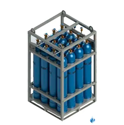 Фото №0 Моноблок газовый на 16 баллонов МБ-16-40-200 для кислорода