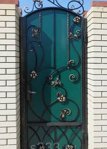 фото Кованая калитка 1 * 2 м.