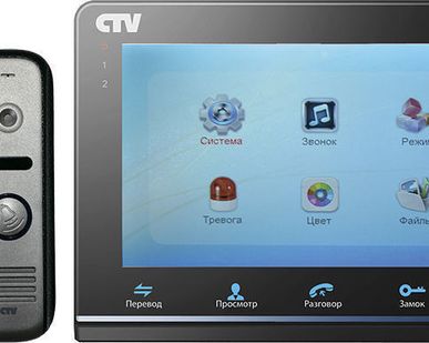 фото Видеодомофон CTV-DP2700ТМ (W/B) (Видеопанель в комплекте)