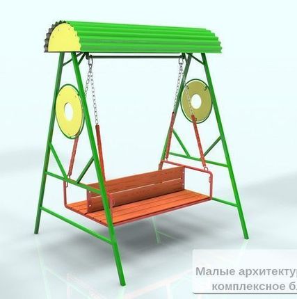 Фото №0 Диван-качель под навесом (тип-2)