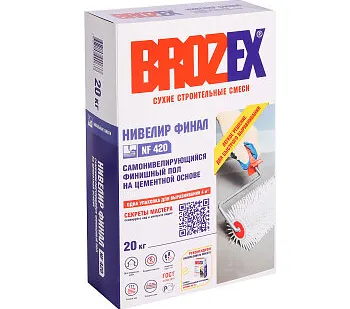 фото Наливной пол BROZEX Нивелир Финал NF 420, 20 кг