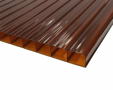 фото СОТОВЫЙ ПОЛИКАРБОНАТ ТЕРРАКОТ (2100*6000*6)