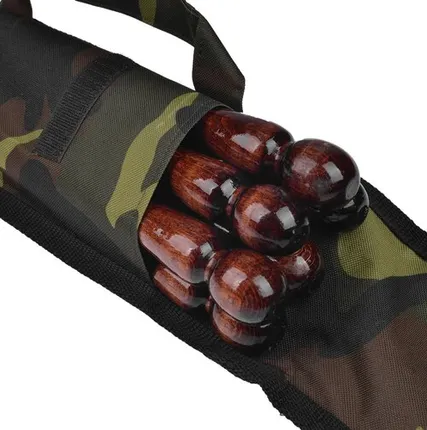 Фото №0 Набор шампуров в колчане 45 см, 6 шампуров, нож-вилка, шампур двойной (GM)