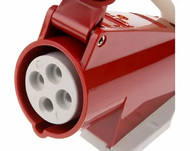 фото Розетка силовая 3-ф., 16А, 400В, IP44 (4-п, настенная...