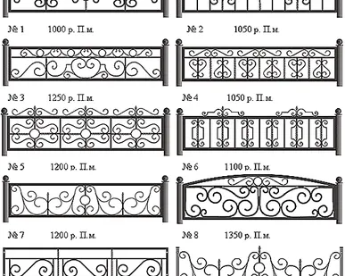 фото Ограды металлические