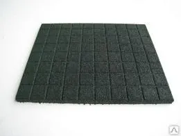 фото Плитка резиновая 500x210x70мм цвет Желтый Шероховатая 0,5 п.м/м2